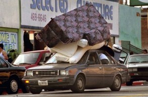 Furniture on car