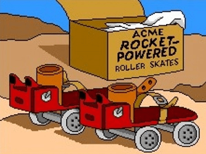 Rocket powered Roller Skates